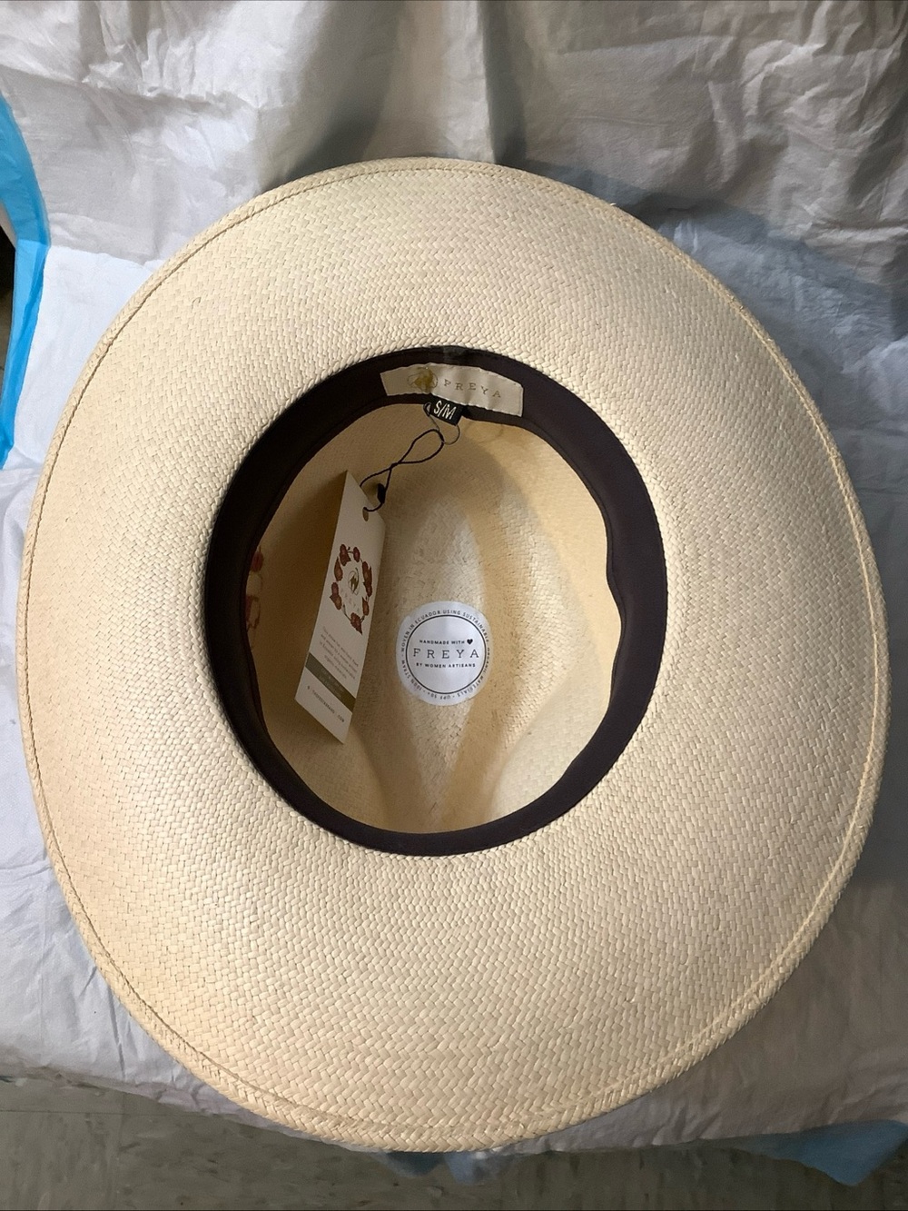 Freya Straw Hat S/M Wheat Hand Dyed UPF 50+ Sun Hat NWT Certified - Picture 7 of 13